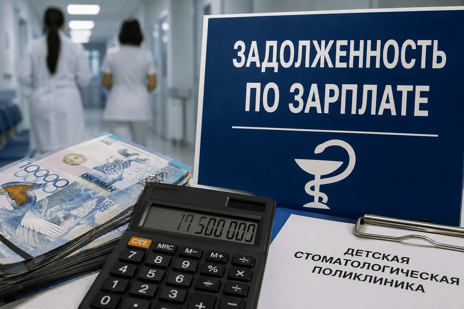 В Усть-Каменогорске медработникам два месяца не выплачивали зарплату