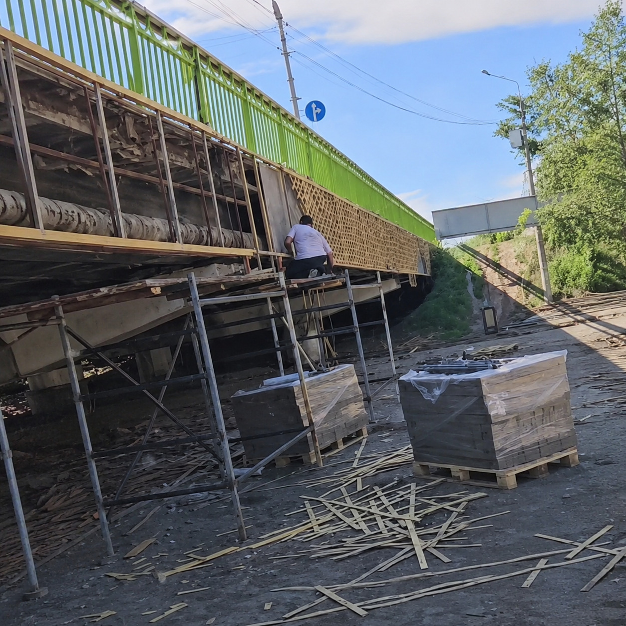 В районе моста через Комендантку в Усть-Каменогорске стартовали строительные работы